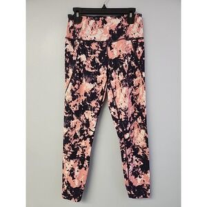 Sweaty Betty Power Leggings Womens Sz XS Pink Black 7/8 Length Workout Athletic